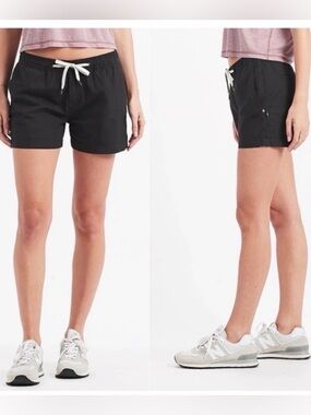 Vuori Womens Ripstop Short Charcoal Cotton Everyday Outdoor Casual Drawstring L